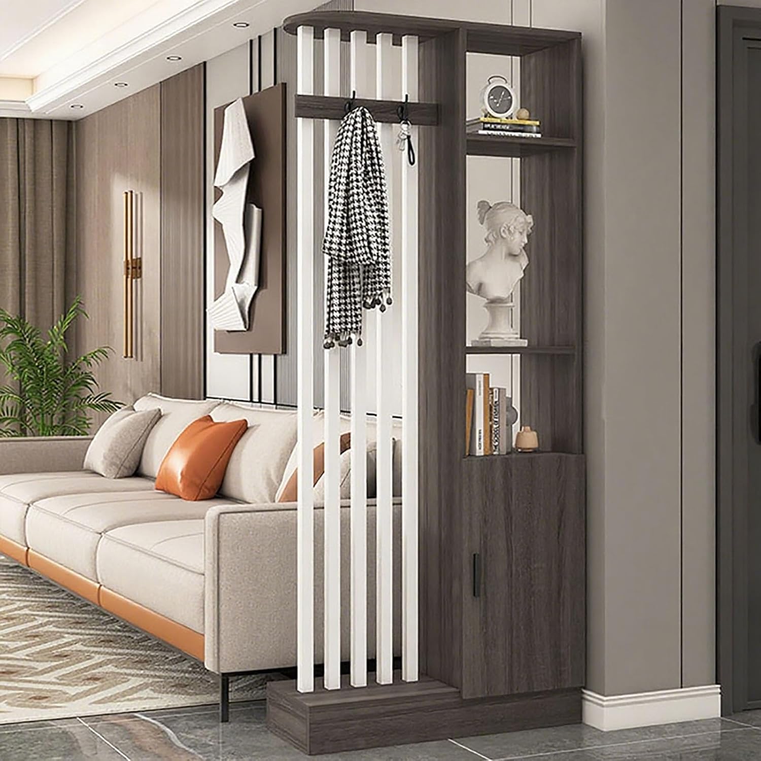 Amazon.com - Wood Room Privacy Screens,Entrance Hall Partition Screen ...