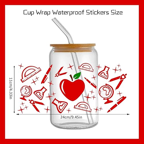 Miniatura 9 de David Angie Adhesivo de transferencia, 9 hojas con temática de vaca, impermeable, UV DTF, calcomanías de transferencia de papel de transferencia de