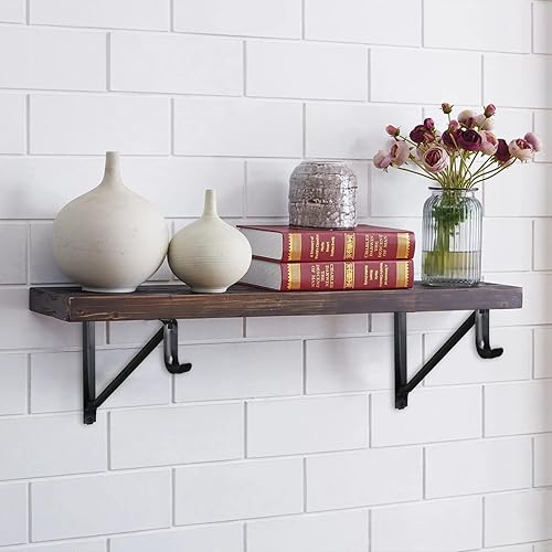 Miniatura 4 de HOME MASTER HARDWARE Estante de armario resistente y soportes de barra, soporte de estantes de armario montados en la pared con soporte de