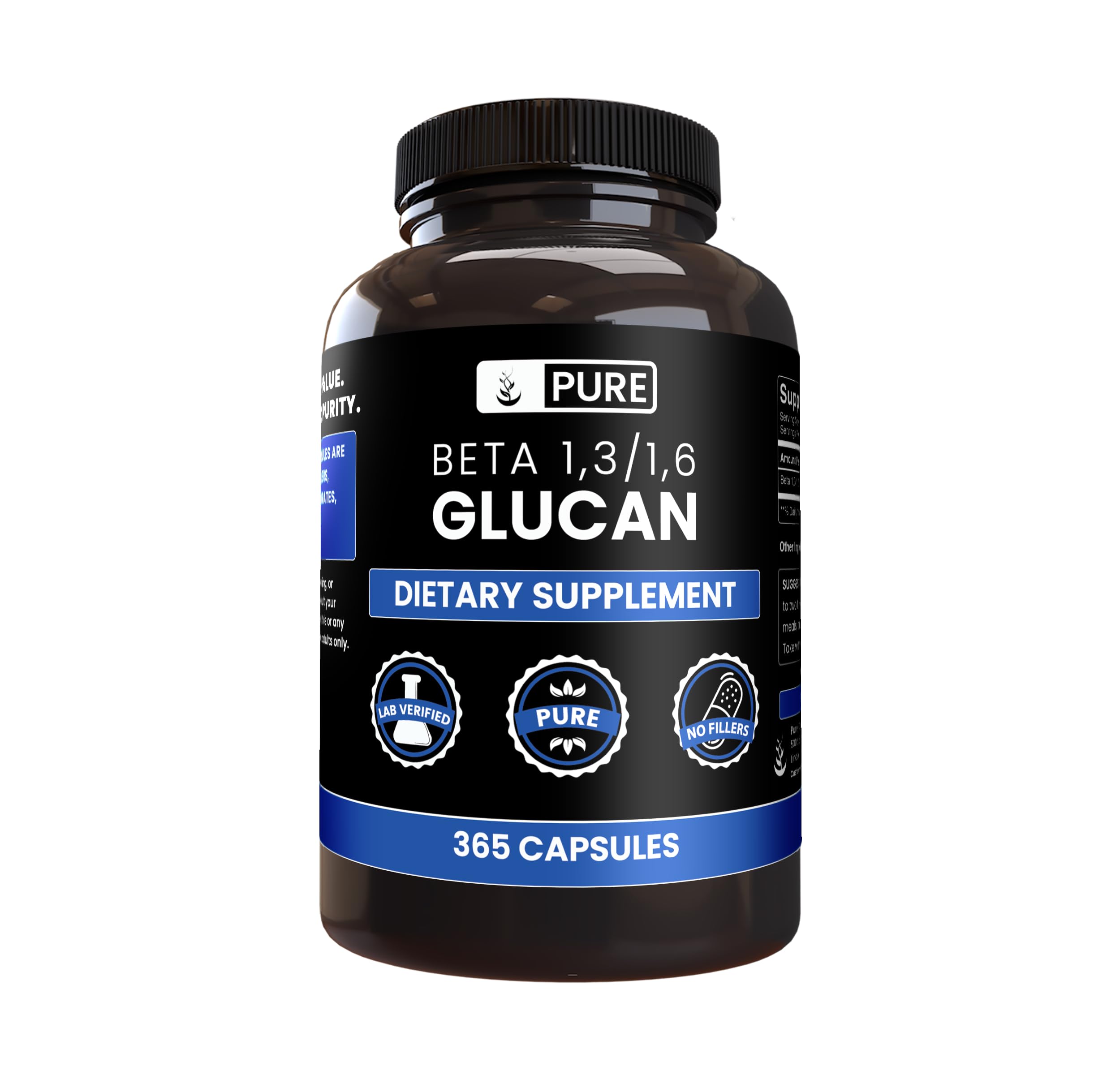 Pure Original Ingredients Beta Glucan 1,3/1,6