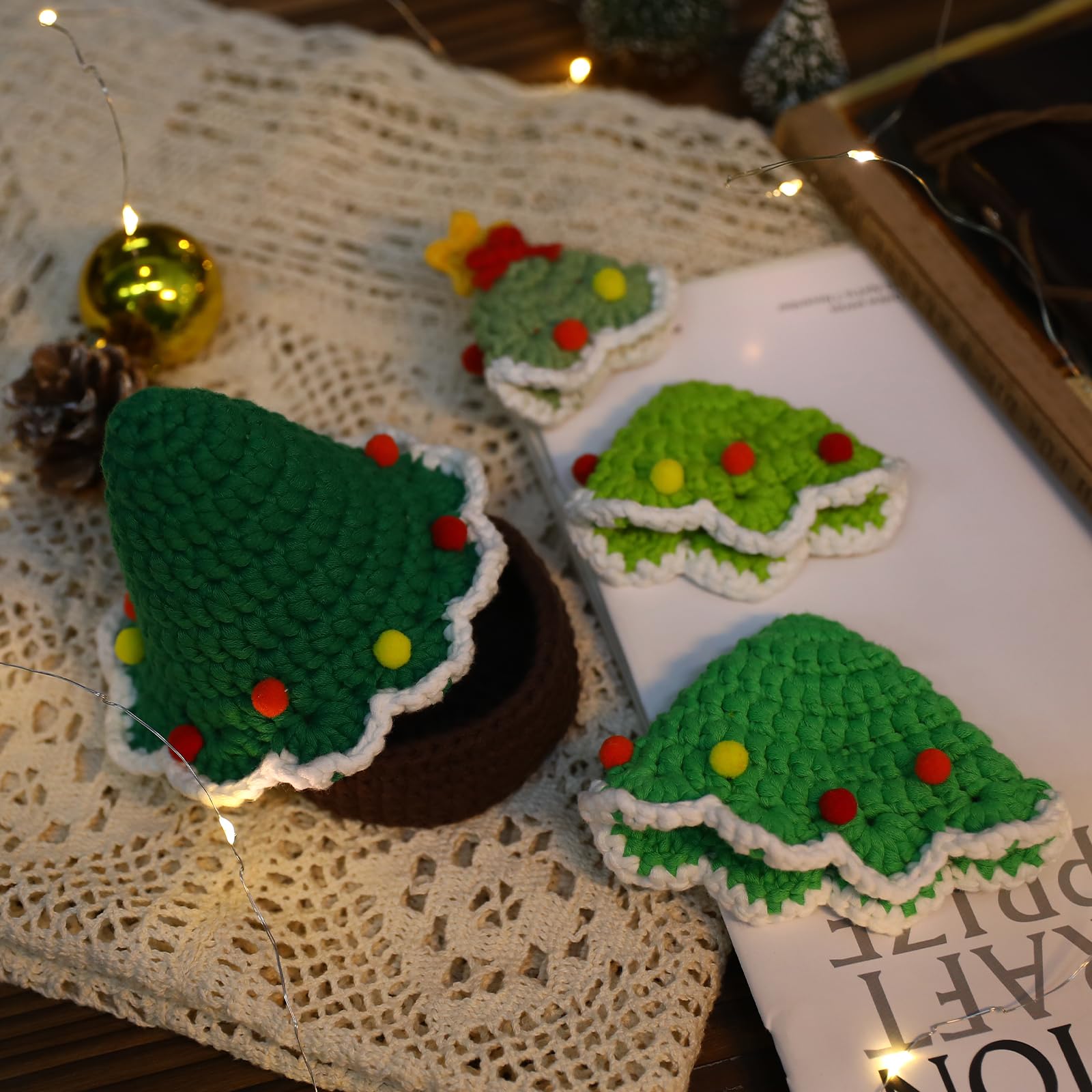 Beginner Crochet Christmas Tree Kit - FREE SHIPPING -7