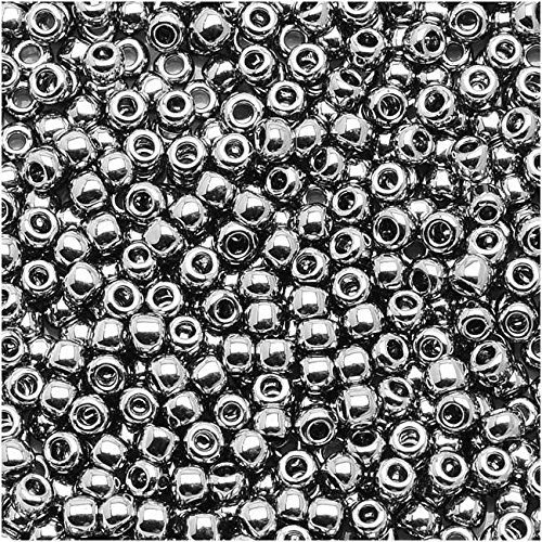 Round Seed Beads 11/0 #711 - Nickel (8 Grams)