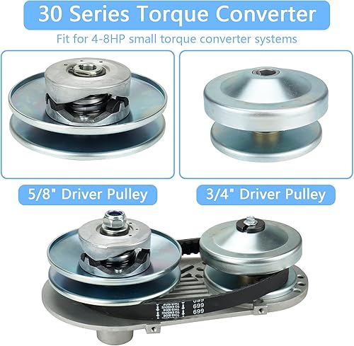 Miniatura 3 de Convertidor de par serie 212CC 30 Go Kart Embrague de 34 pulgadas 10T #40 41 420 y 12T #35 cadena para Manco Comet TAV2 218353A