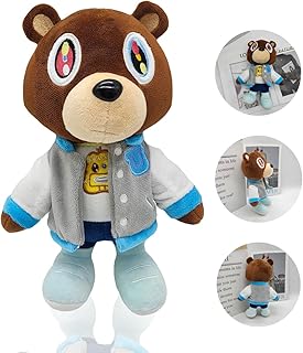 10.2 in Kanye Teddy Bear Plush, Kanye Graduation Teddy Bear Plush Toy Stuffed Animal Teddy Bear Plushies for Home Decoration Kids Fans Gift (1PCS)