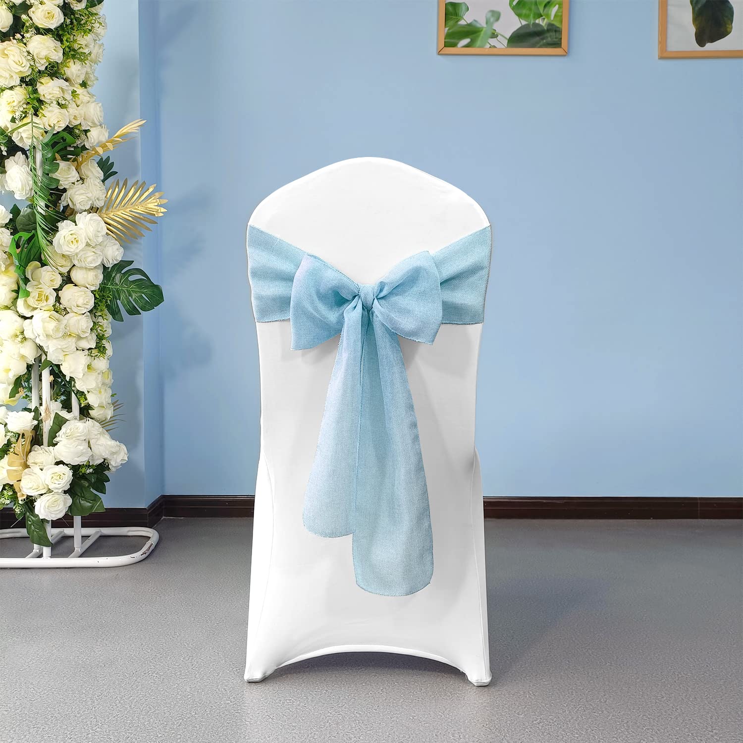 Toile de jute pour mariage vintage et décoration de table de fête shabby chic