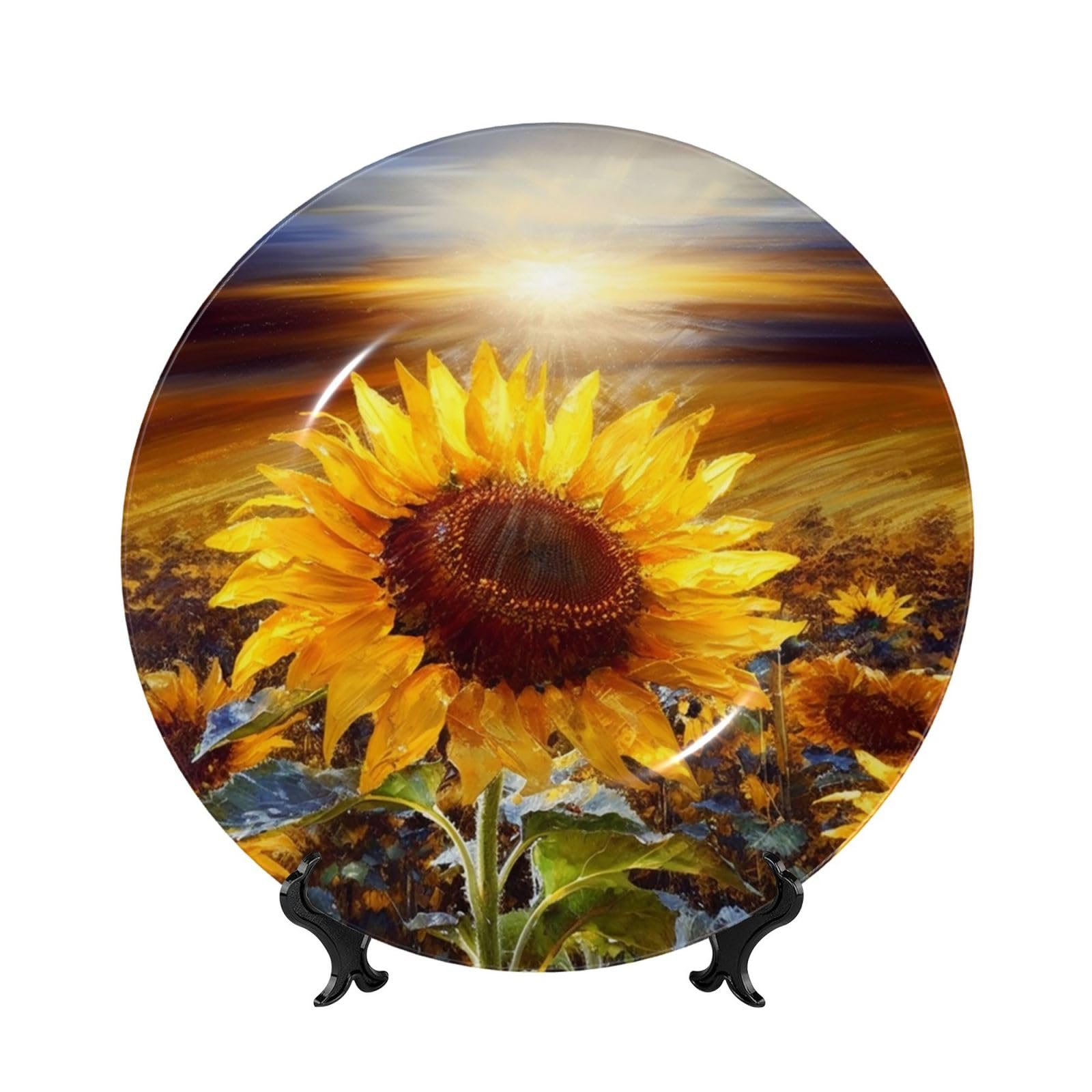 Assiette en porcelaine anglaise cadeau idéal avec son support