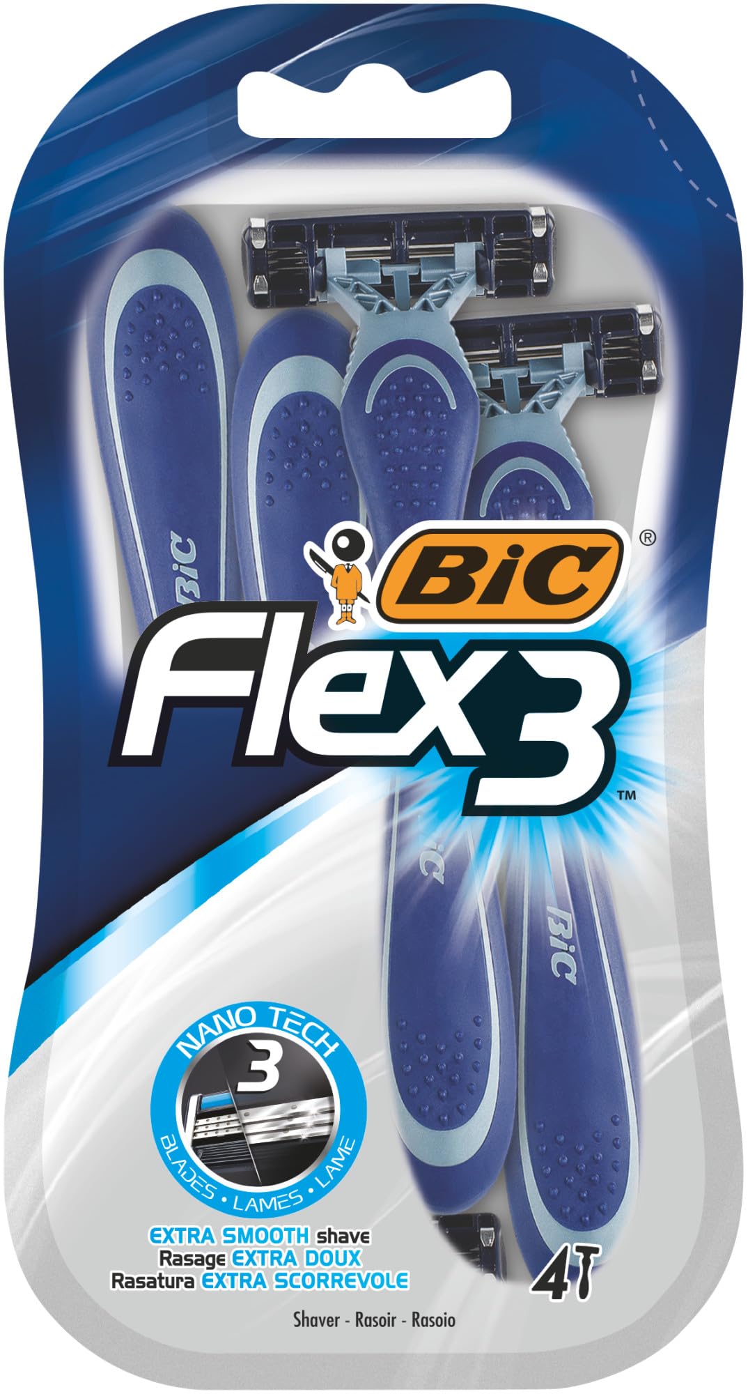Bic Men's Flex3 Razors X4