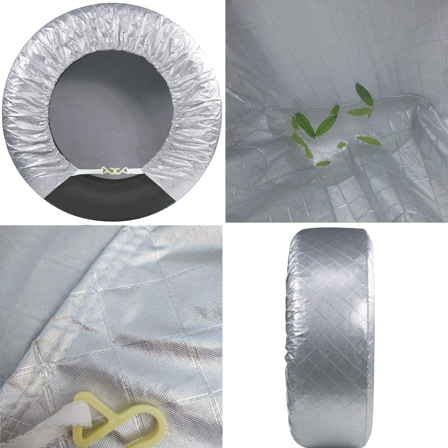 Tire Covers Set of 2, Waterproof Anti-UV Sun Snow Rain Tire Covers for Trailers, RV, Camper, SUV, Truck, Fit 27-29 inches Tire Diameter