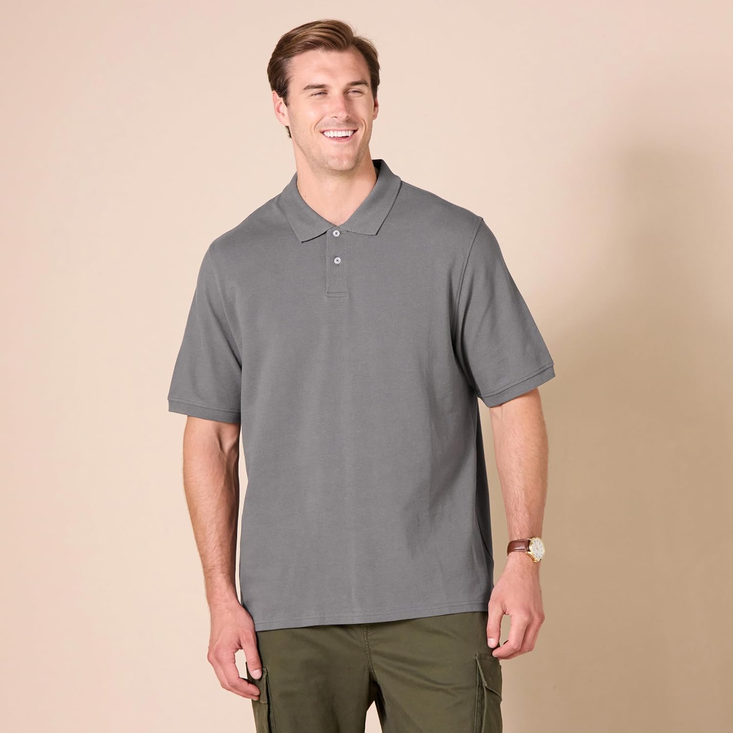 Amazon Essentials Men's Regular-Fit Cotton Pique Polo Shirt (Available in Big & Tall) - Image 7