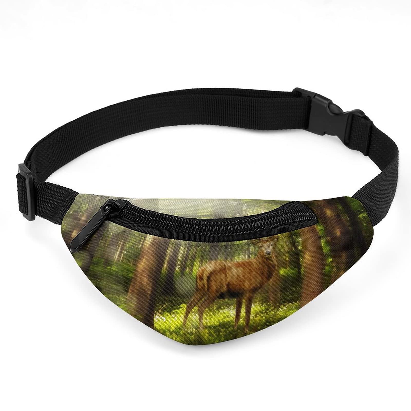 Hon-Lally Magic Forest Mystery Deer Bear Pattern Dog Backpack Puppy Pack Pet Harness Self Carrier Rucksack Adjustable for Travel Outdoor Camping Hiking