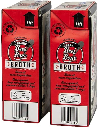Miniatura 3 de Trader Joe's - Caldo de hueso de res orgánico 17fl oz 17.0 fl oz (dos cajas)