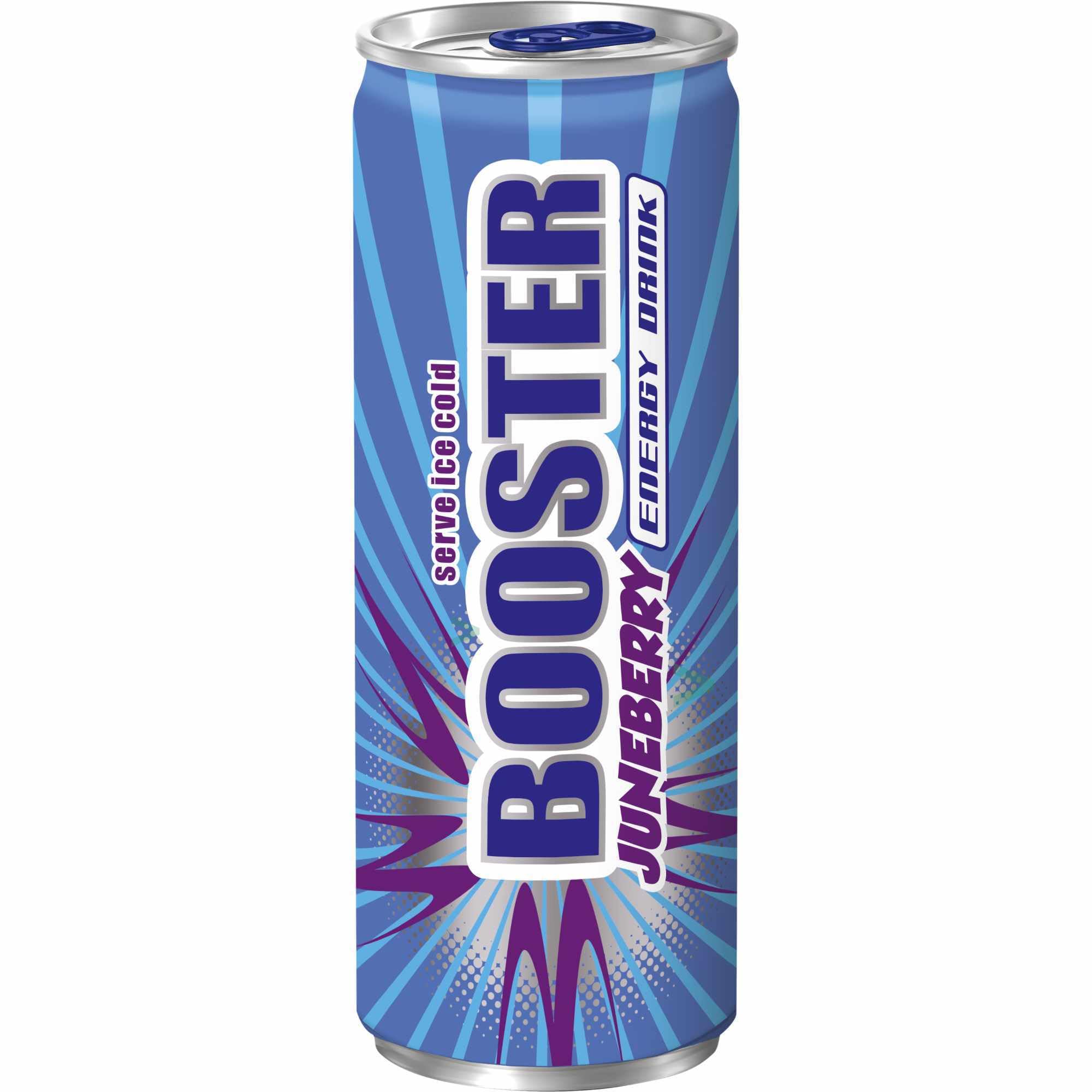 Booster Energy Drink Juneberry DPG 2er Pack (48x330ml Dose) + usy Block