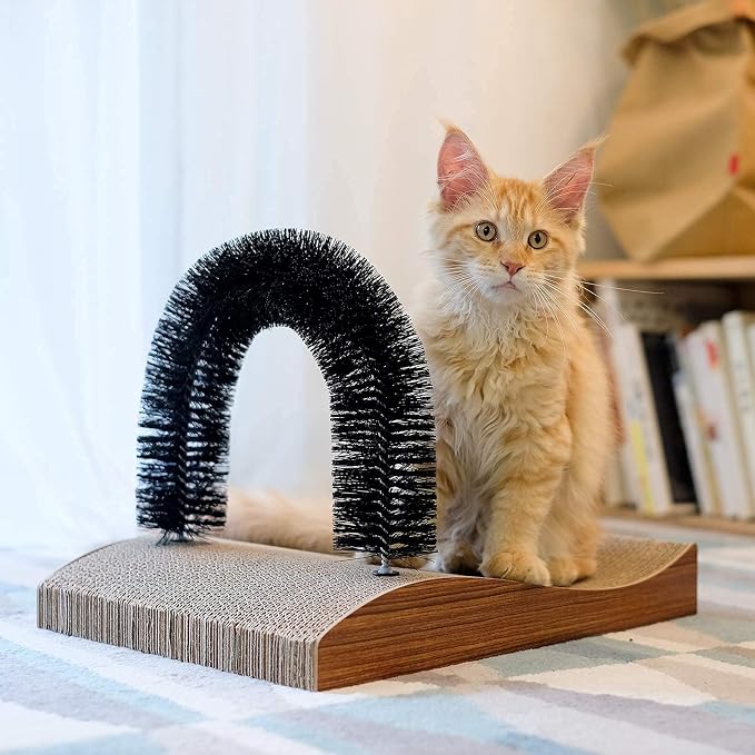 Rascador para Gatos FUKUMARU versión 2.0 con cepillo y pad miniatura 6