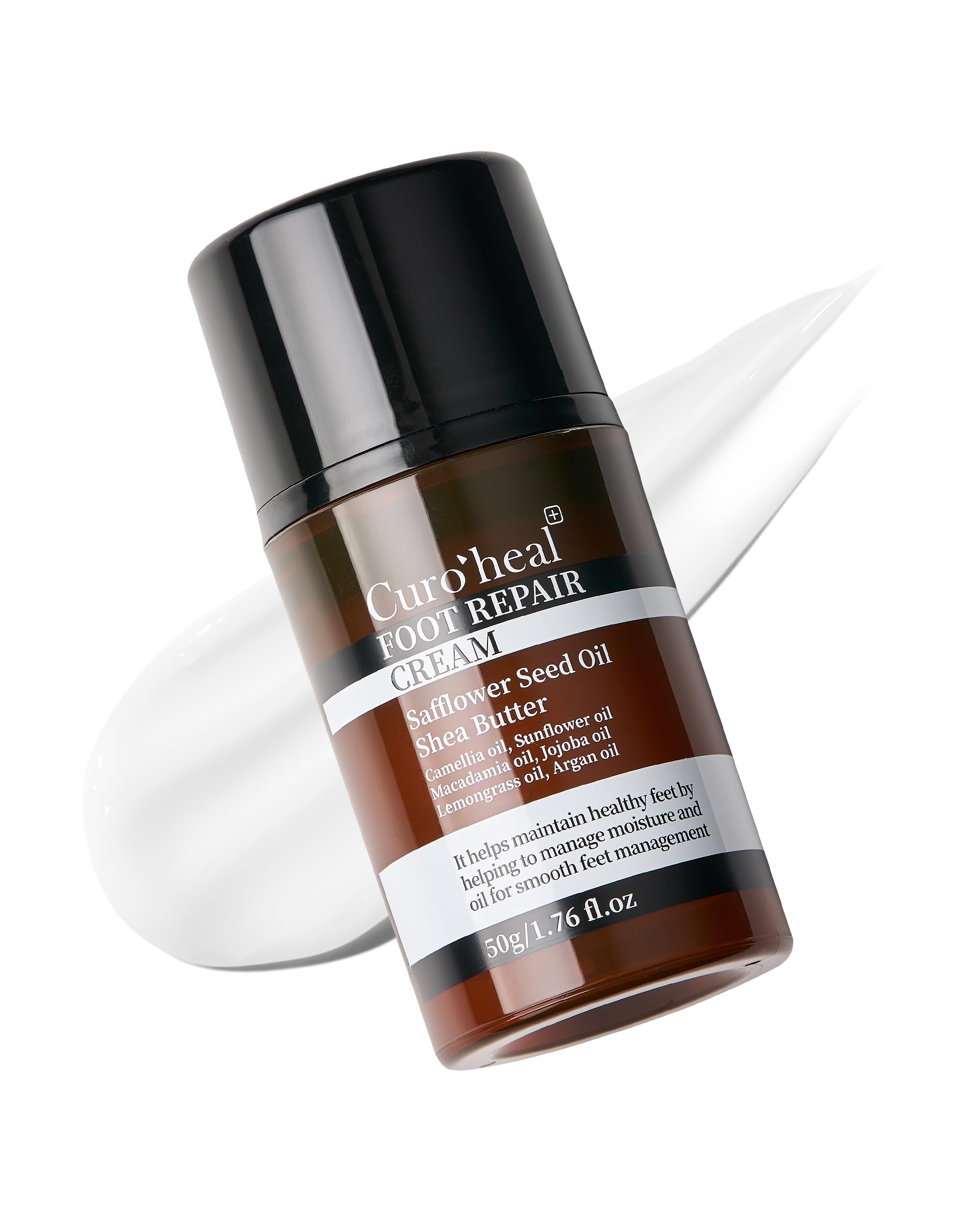 Curoheal Foot Repair Cream – Intensive Moisturizer for Dry, Cracked Heels & Calluses – Concentrated Balm Formula with Shea Butter, Petrolatum, and Patented Magnolia Extract