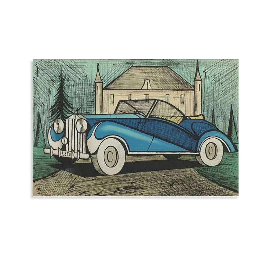 絵画 アートポスター クラシックカー ロールスロイス 大流行中