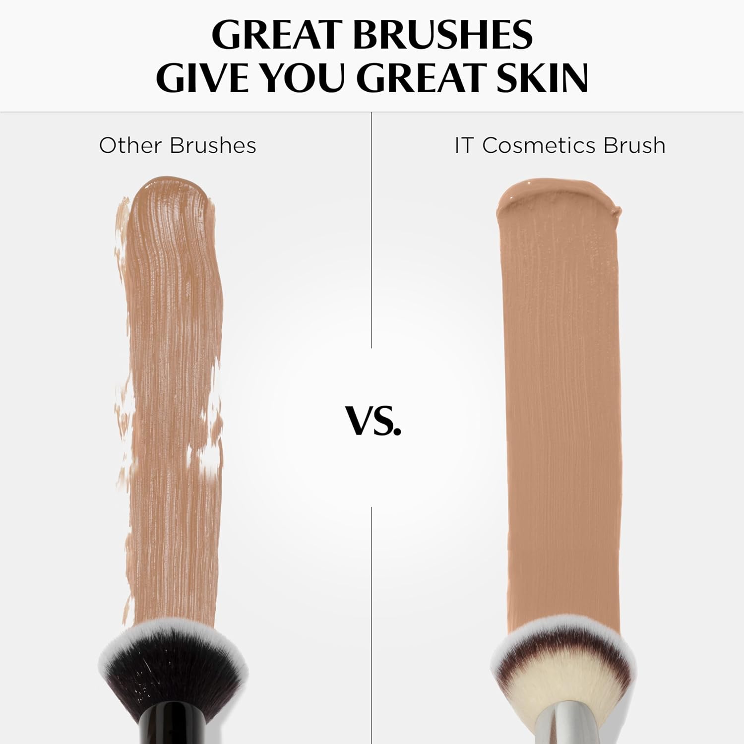 IT Cosmetics Heavenly Luxe Dual Airbrush Concealer Brush #2 - Dual-Ended, 2-in-1 Brush for Liquid & Cream Concealer - Buff Away Imperfections - With Award-Winning Heavenly Luxe Hair Silver
