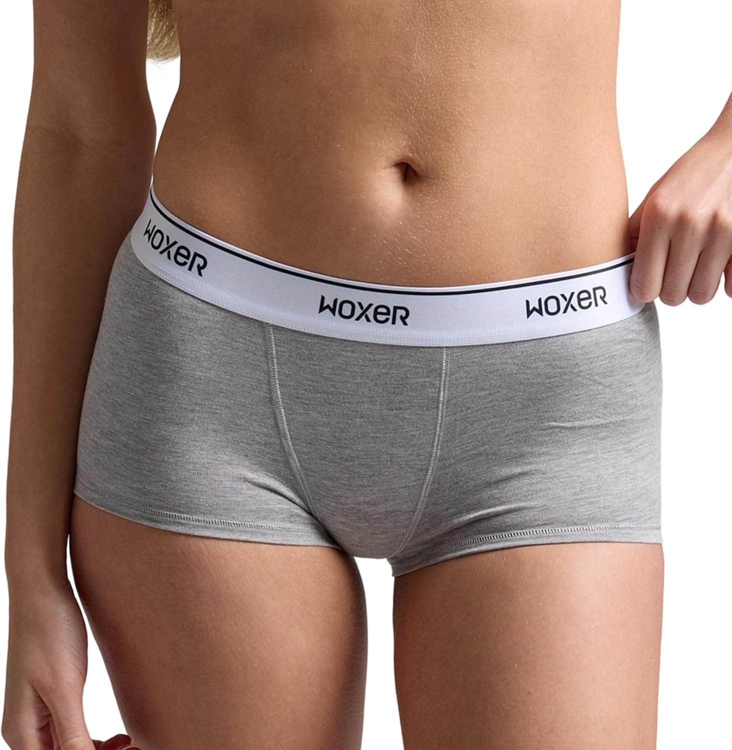 Woxer Womens Boxer Briefs Underwear – Ultra Short Boyshorts Panties, Modal Fabric, Chafe-Free, Boxers for Sleep & Gym
