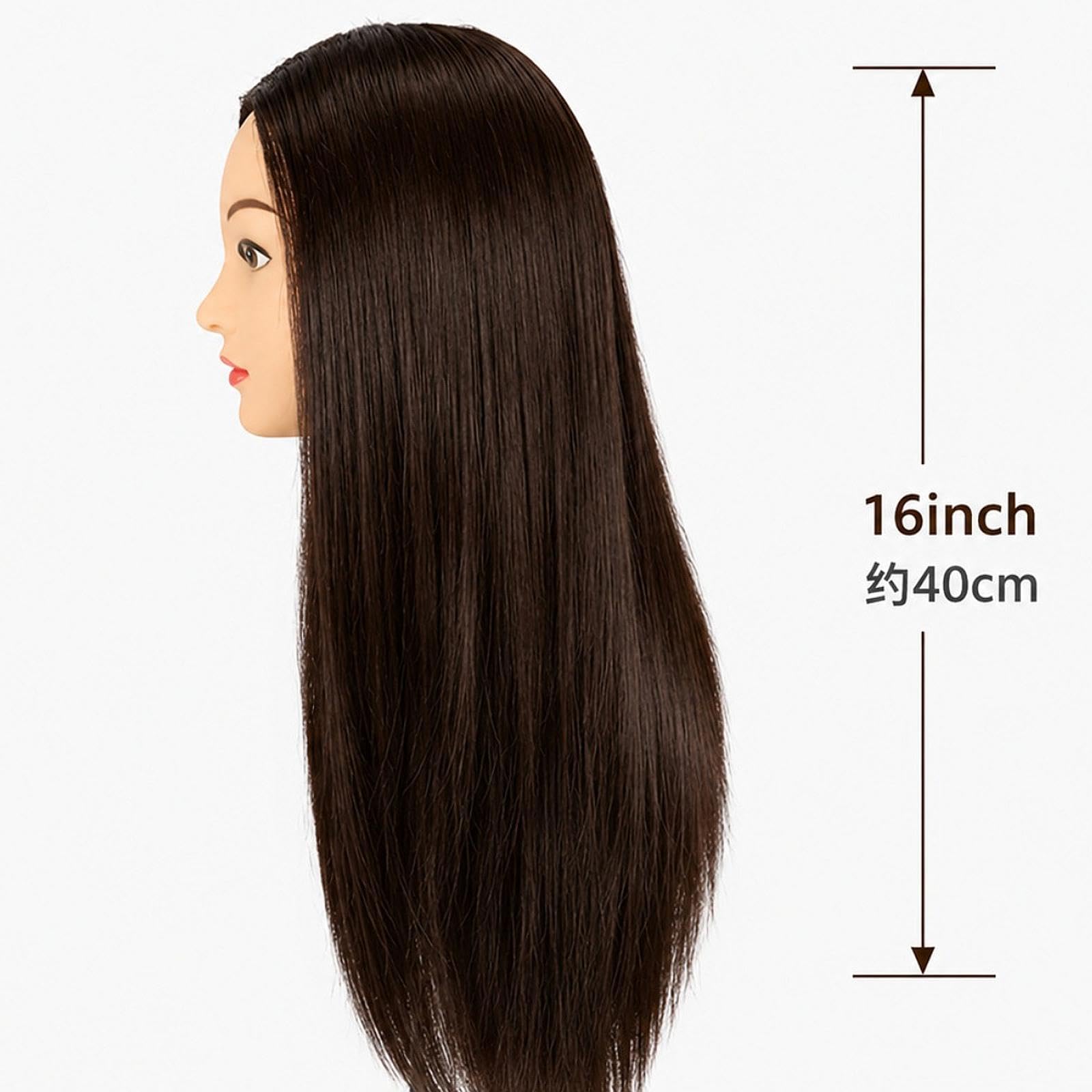 Übungskopf für Friseurschüler, Büste 40 Cm (16 Zoll)