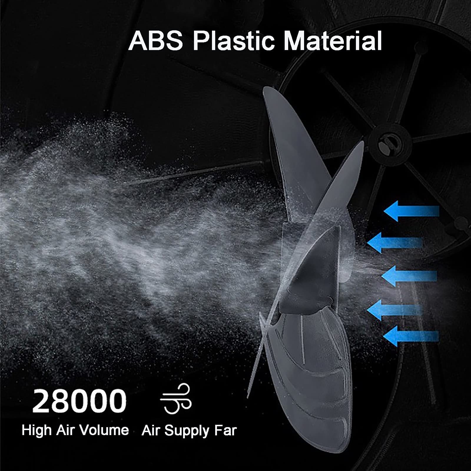Ventola di raffreddamento dell'aria evaporativa commerciale, condizionatore d'aria 3 in 1 - Umidificatore industriale, serbatoio d'acqua grande da 55 litri, motore potente per un raffreddamento