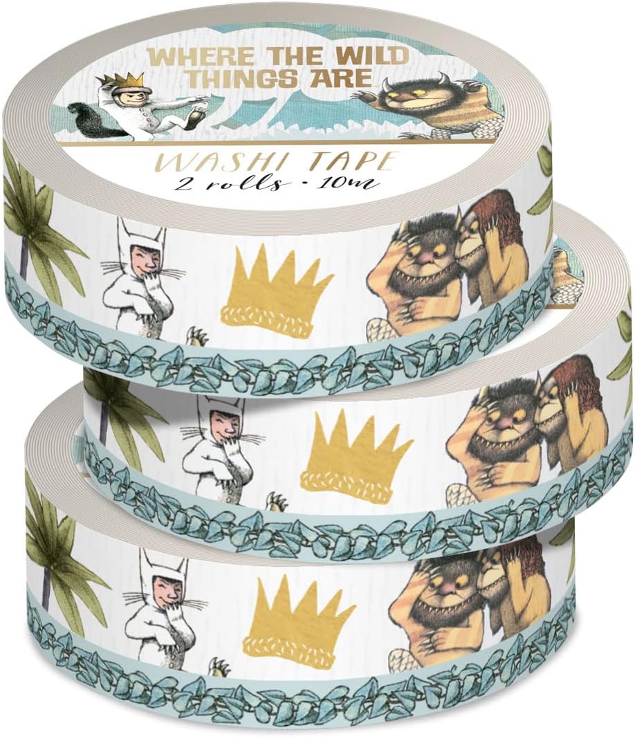 Paper House Productions Where the Wild Things are Set of 2 Foil Accent Washi Tape Rolls for Scrapbooking and Crafts - Max's Boat image 3