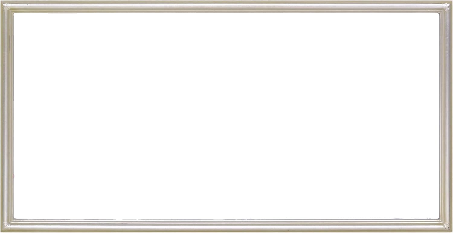 大額 Large Framed Width 23.6 x 11.8 inches (600 x 300 cm), Silver 7517 Size: 24.0 x 12.4 x 0.8 inches (618 x 318 x 21 mm), Material: Wood