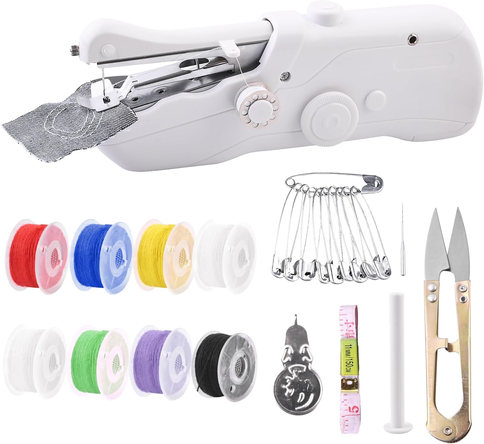 Handheld Sewing Machine for Beginners,Mini Sewing Machines for Quick Stitching,Practical Sewing Tool Portable Sewing Machine Suitable for Home,Travel and DIY,Electric sewing machine