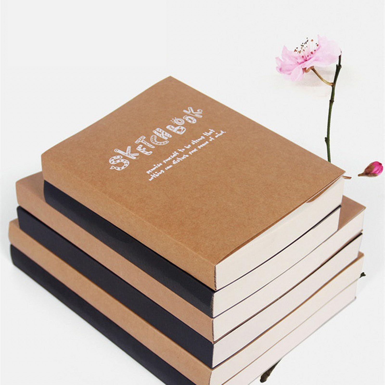 Professionelles Skizzen Notizbuch, 200 Blatt, unliniert, 80 g/m² dickes Papier, Softcover, Zeichenbuch Skizzieren von Kunstillustrationen, Reiseskizzen