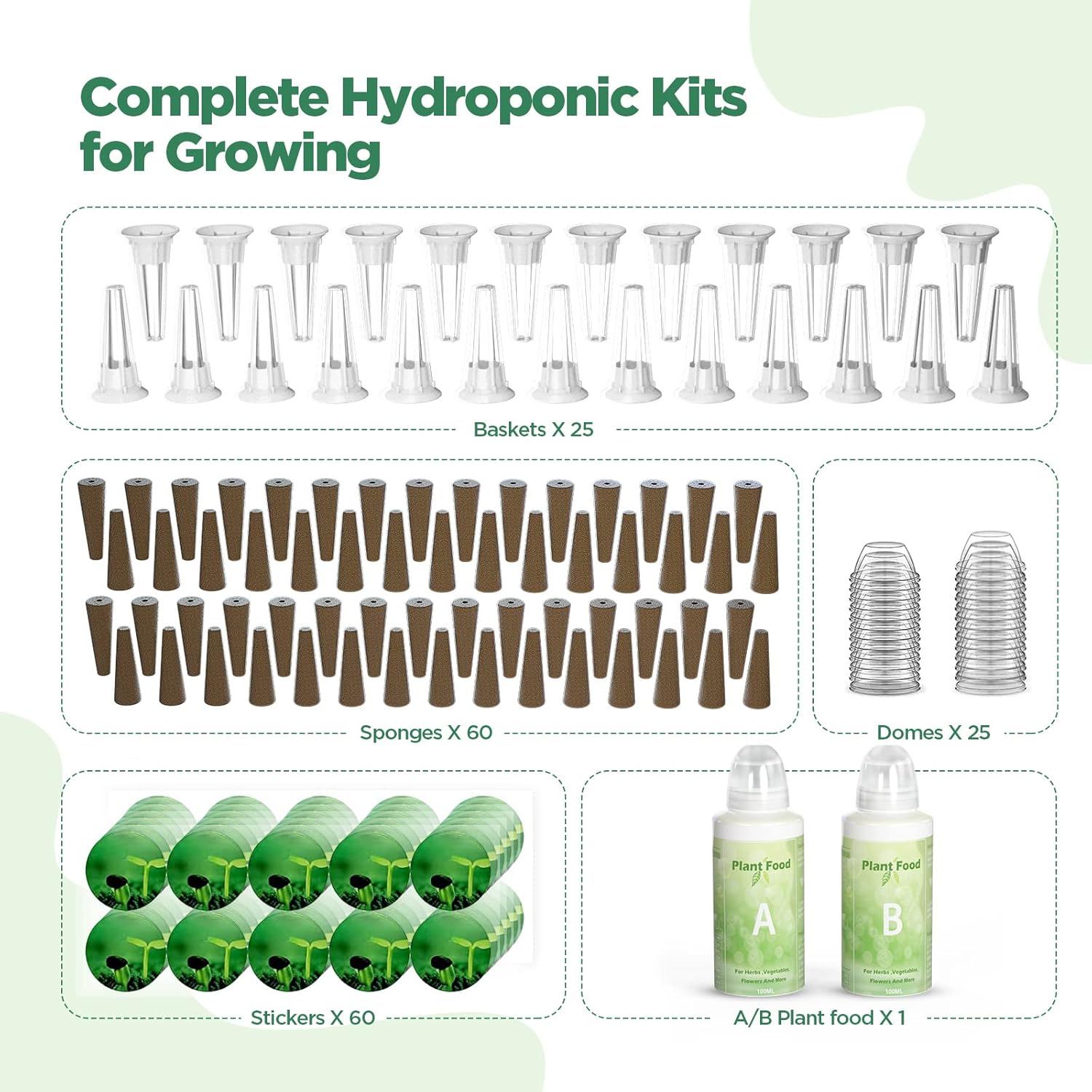 LPH-Air Hydroponics Growing System with 172 PCS Seed Plant Kits