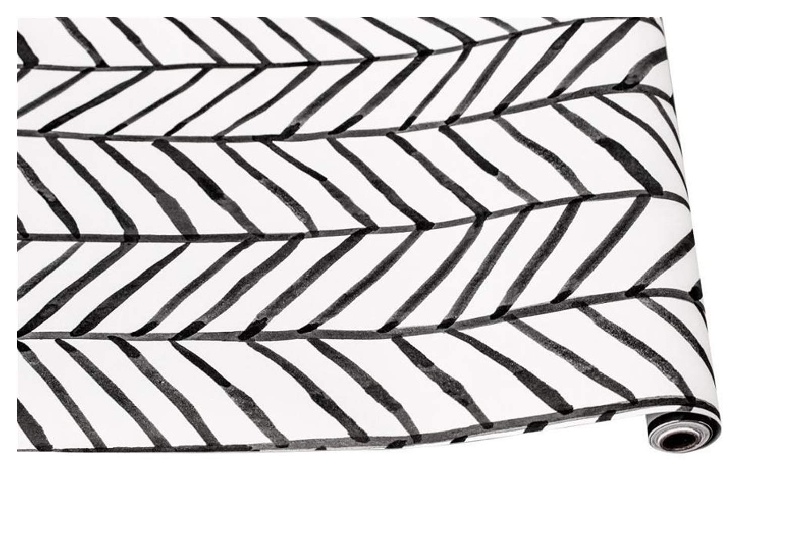Papier peint herringbone blanc vinyle de contact qualitatif