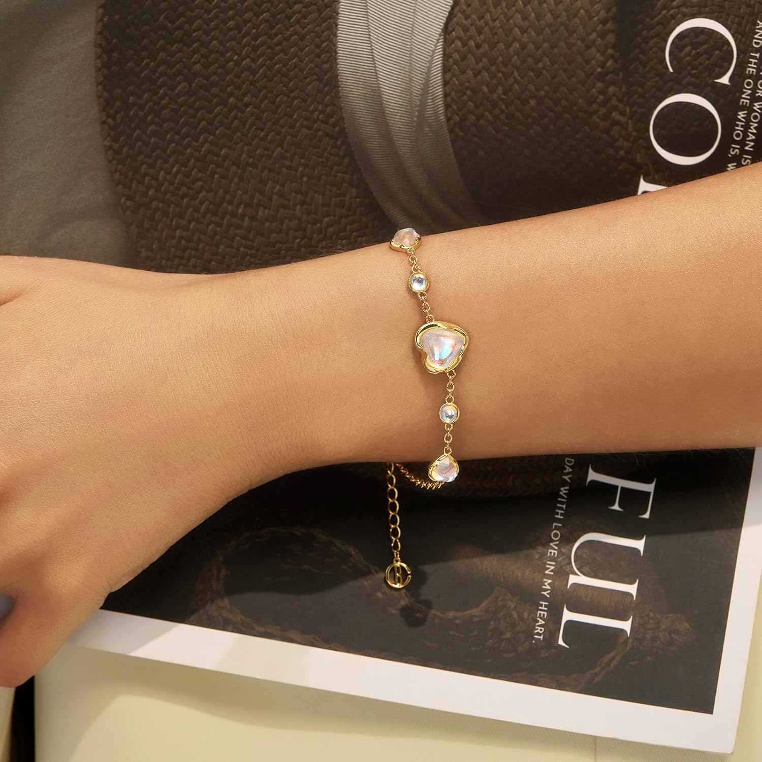 Cicy Bell Gold Plated Bracelets for Women Trendy Minimalist Stackable Bracelets Jewelry Gifts - Image 4