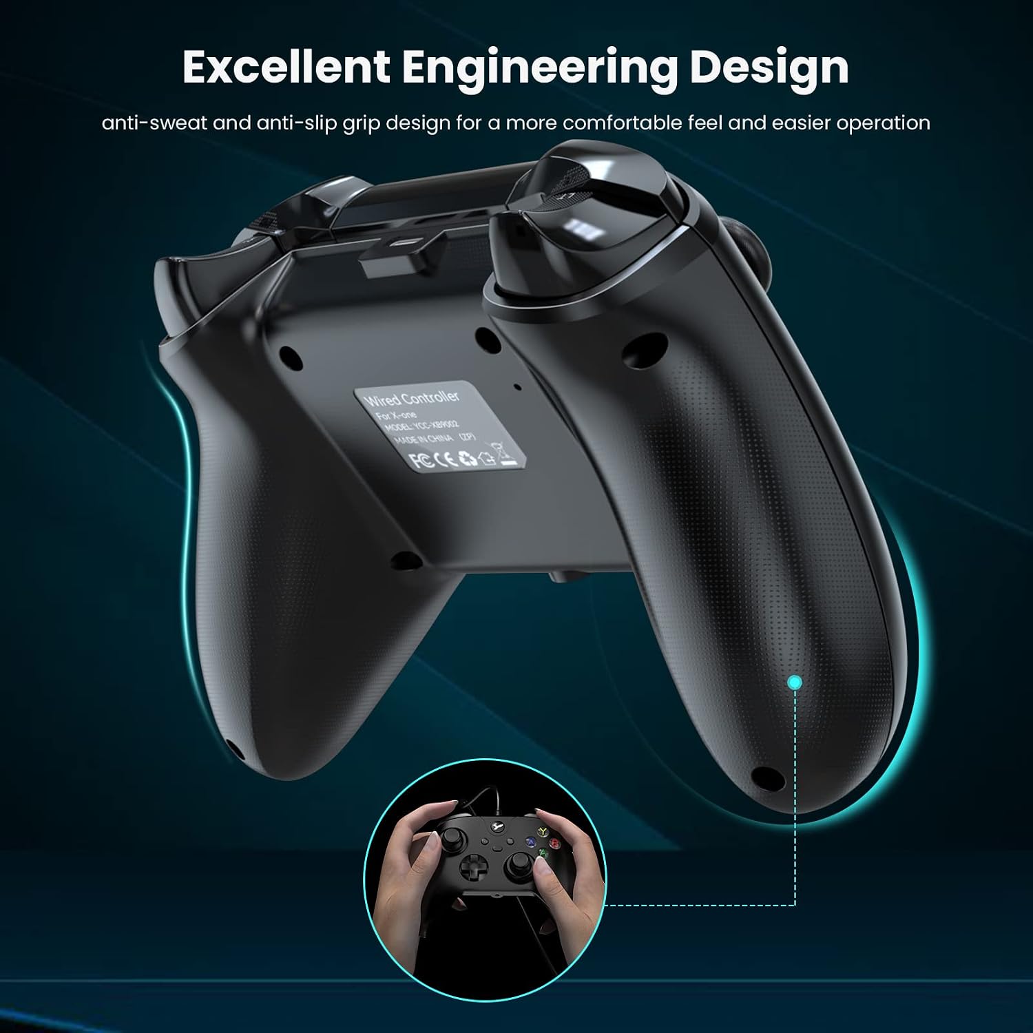 Wired Controller for Xbox One/Xbox Series X|S, YCCSKY Xbox Wired Controller for Xbox One/S/X/PC(Win 10/11), Gamepad Joystick Controller with Vibration Function/Audio Jack/Ergonomics Design