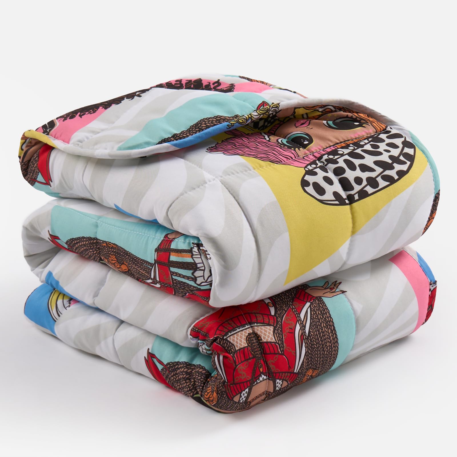 OHS LOL Dolls 3kg Weighted Blanket, Microfibre Reversible Super Soft Weighted Blanket Calm...