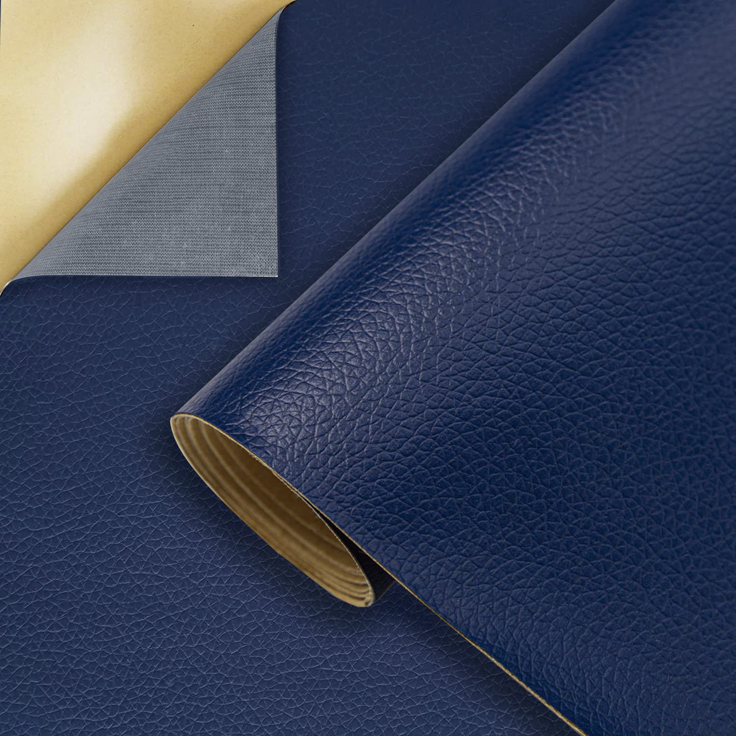 Oversized Leather Repair Tape, Adhesive Repair for Leather,17.7 x 78.8inches, for Sofas, car Seats, Furniture, Bags, Jackets, Armchair Tear Repair Patches (Royal Blue)