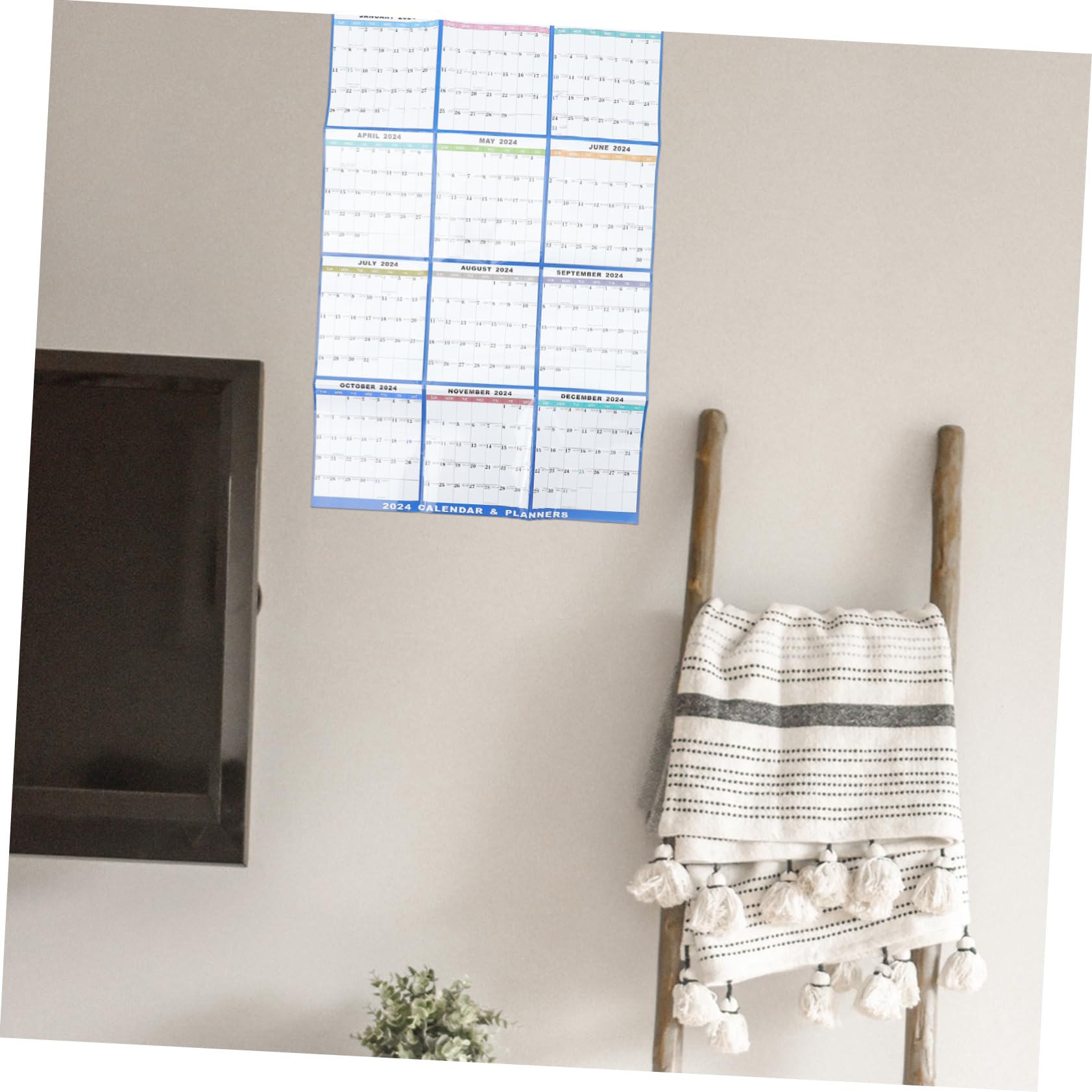 TEHAUX 3ensembles Calendrier Mural Effaçable à Sec Calendrier Mensuel Planificateur Pratique Pour Bureau Et Maison Format Pour Organiser Votre Agenda