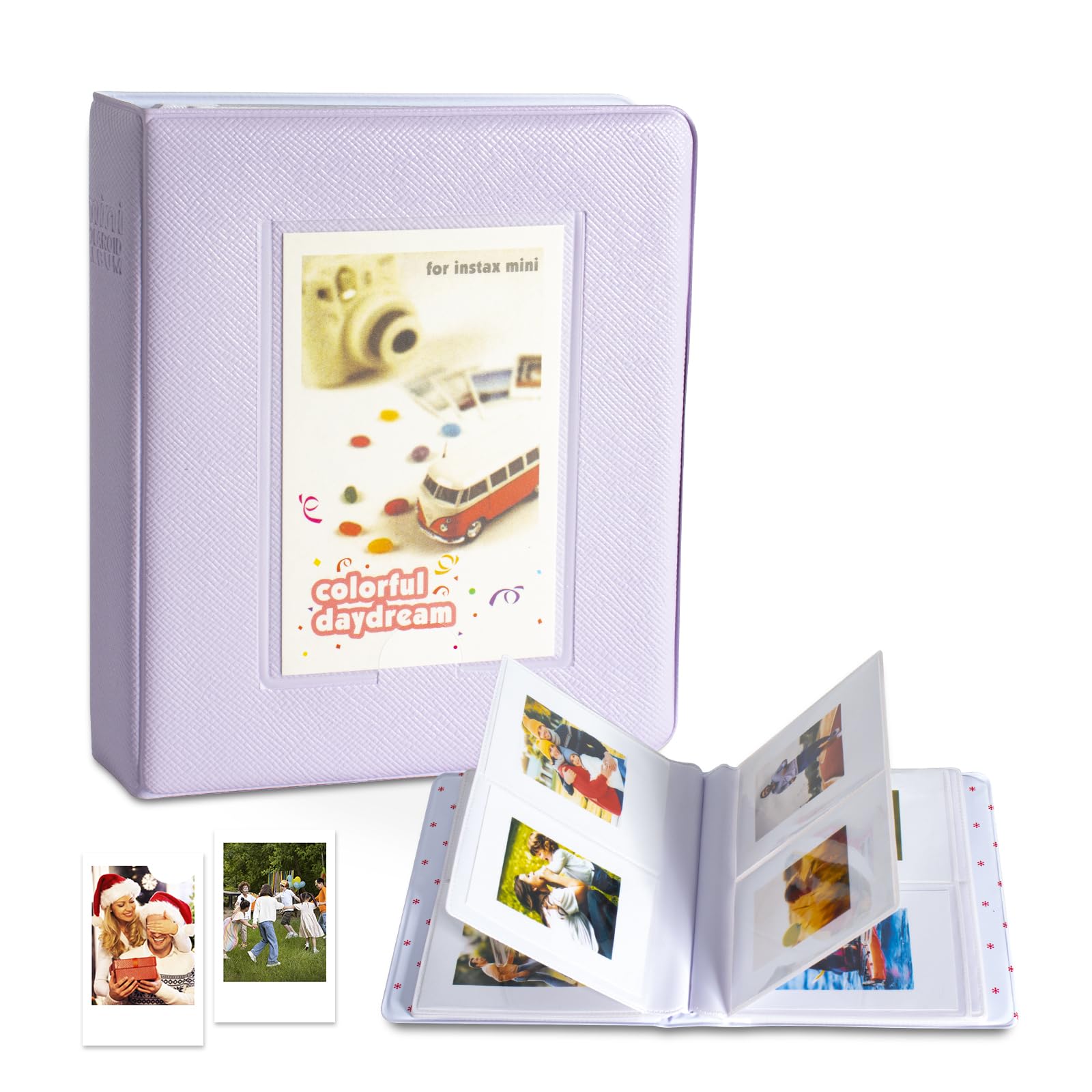 Accesorios compatibles con la Cámara Fujifilm Instax Mini 12, incluidos Funda Mini 12, álbumes, Filtros, Marcos y Pegatinas (Lila púrpura)