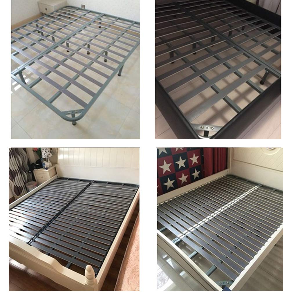 Patas Somier Graduables Patas para Muebles Regulables Patas para Somier Patas para Muebles Acero Cuadradas Pies De Apoyo De la Cama Accesorios de Armazón de Cama Pies para Muebles,Negro