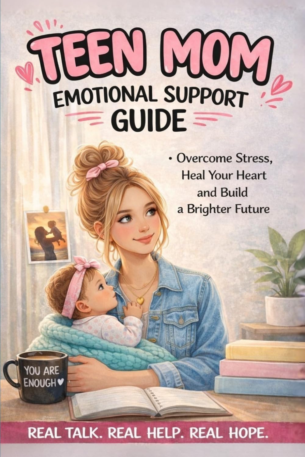 Teen Mom Emotional Support Guide: Overcome Stress, Fear, and Anxiety While Raising Your Baby and Rebuild Your Confidence Step by Step