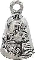 Vista 48 de Guardian Bell Good Luck Bell w/Keyring & Black Velvet Bag Motorcycle Bell Lead-Free Pewter Made in USA