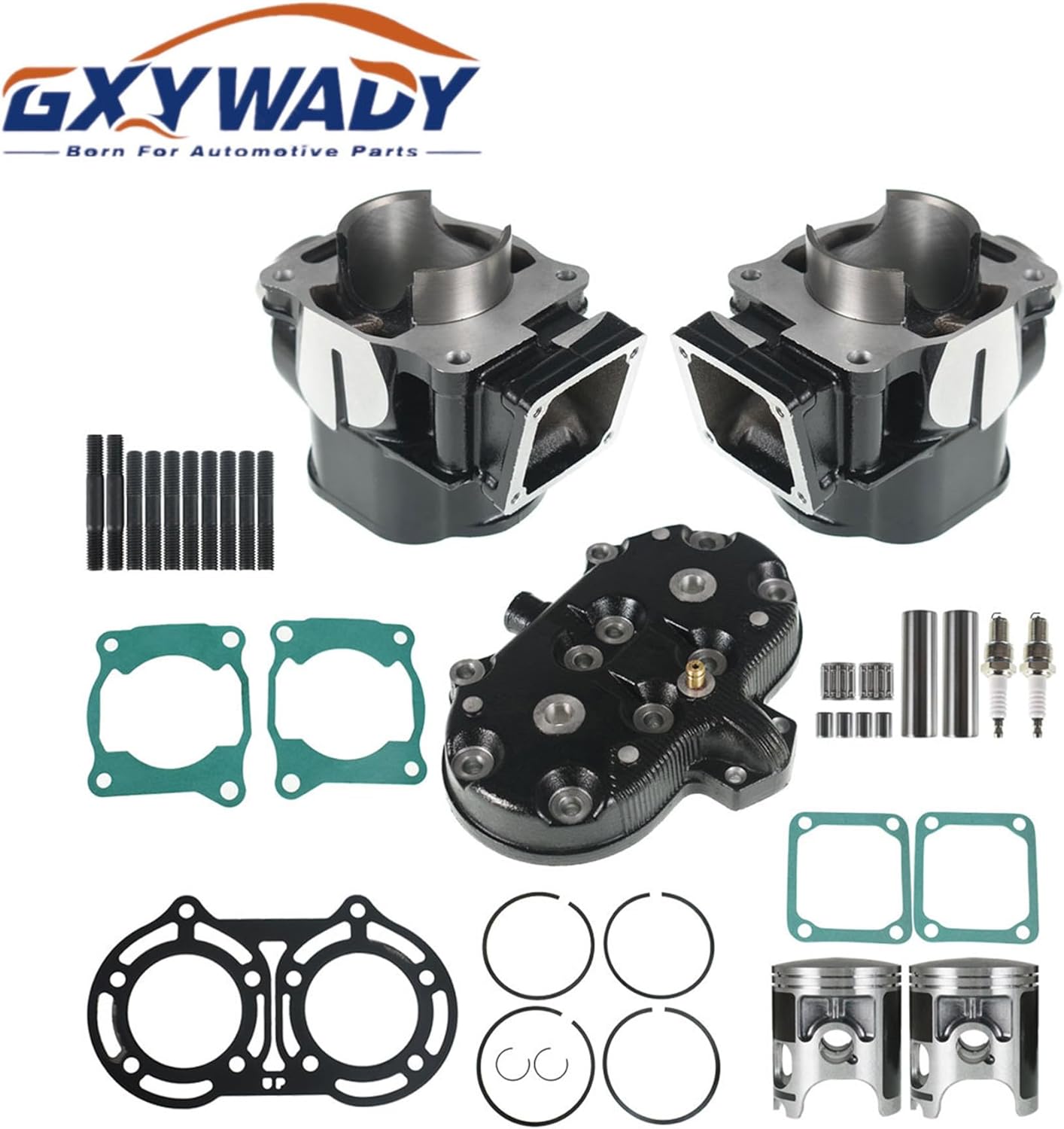 GXYWADY Cylinder Head Piston Gasket Top End Kit Replacement for Yamaha Banshee 350 1987-2006