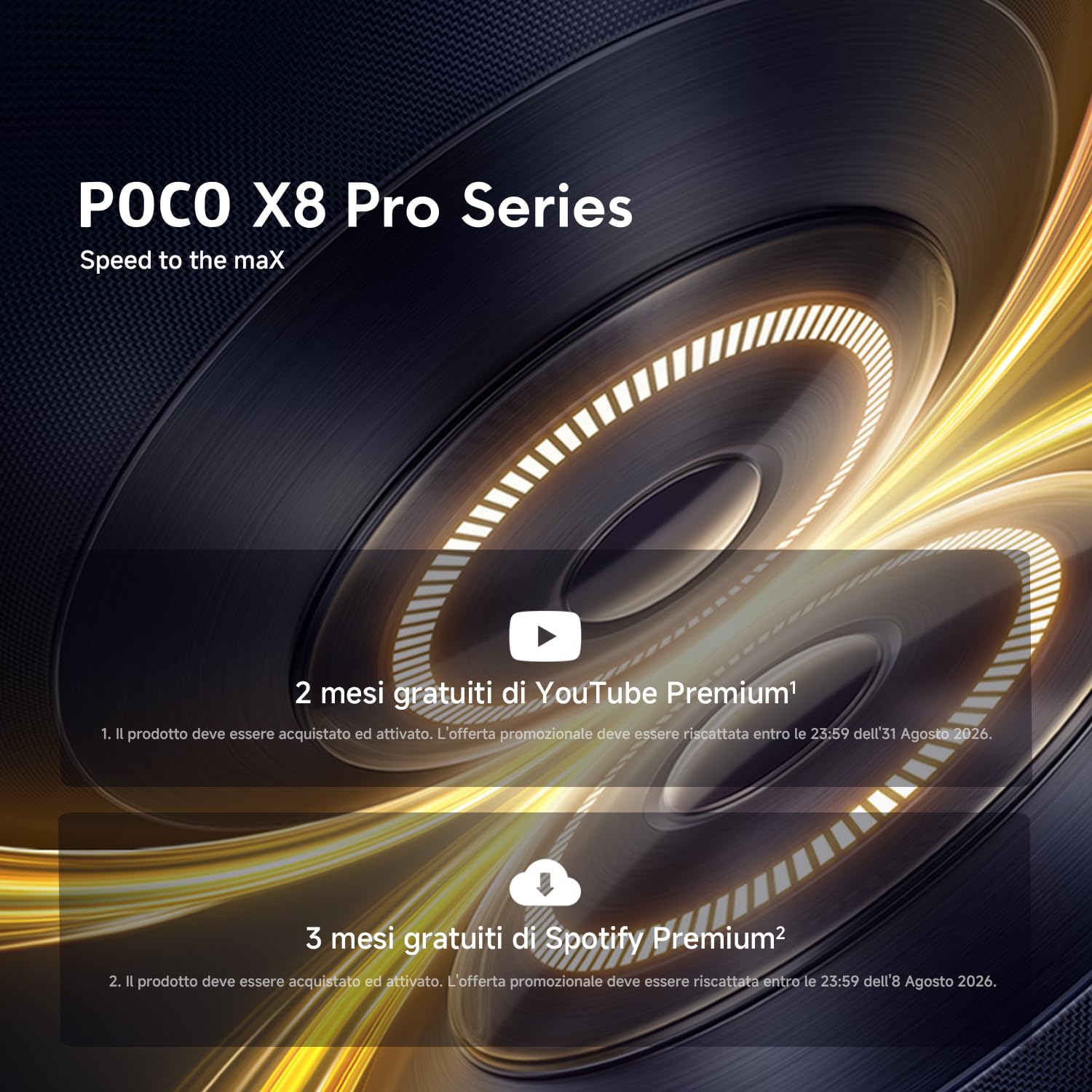 POCO X8 Pro Max, Smartphone 12+256GB, Dimensity 9500s, Batteria 8500mAh (typ), Display AMOLED ultra luminoso, Fotocamera da 50MP con OIS, Nero, Garanzia 2 anni+1 anno extra, Caricatore non incluso