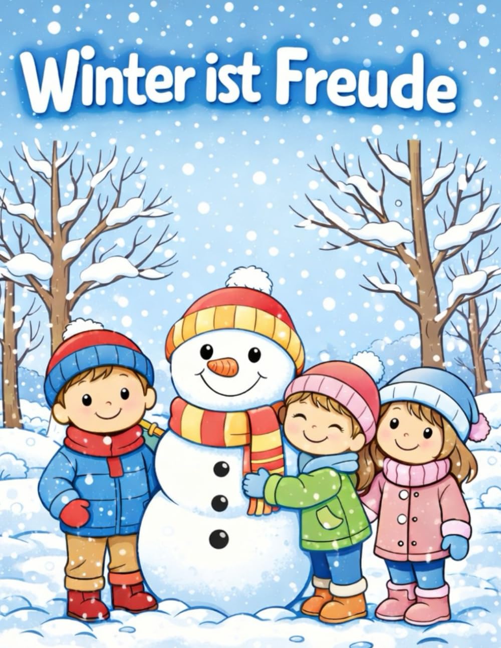 Winter ist Freude: Ein winterliches Malbuch für Kinder mit fröhlichen Szenen („Die Jahreszeiten – Ist Freude“)