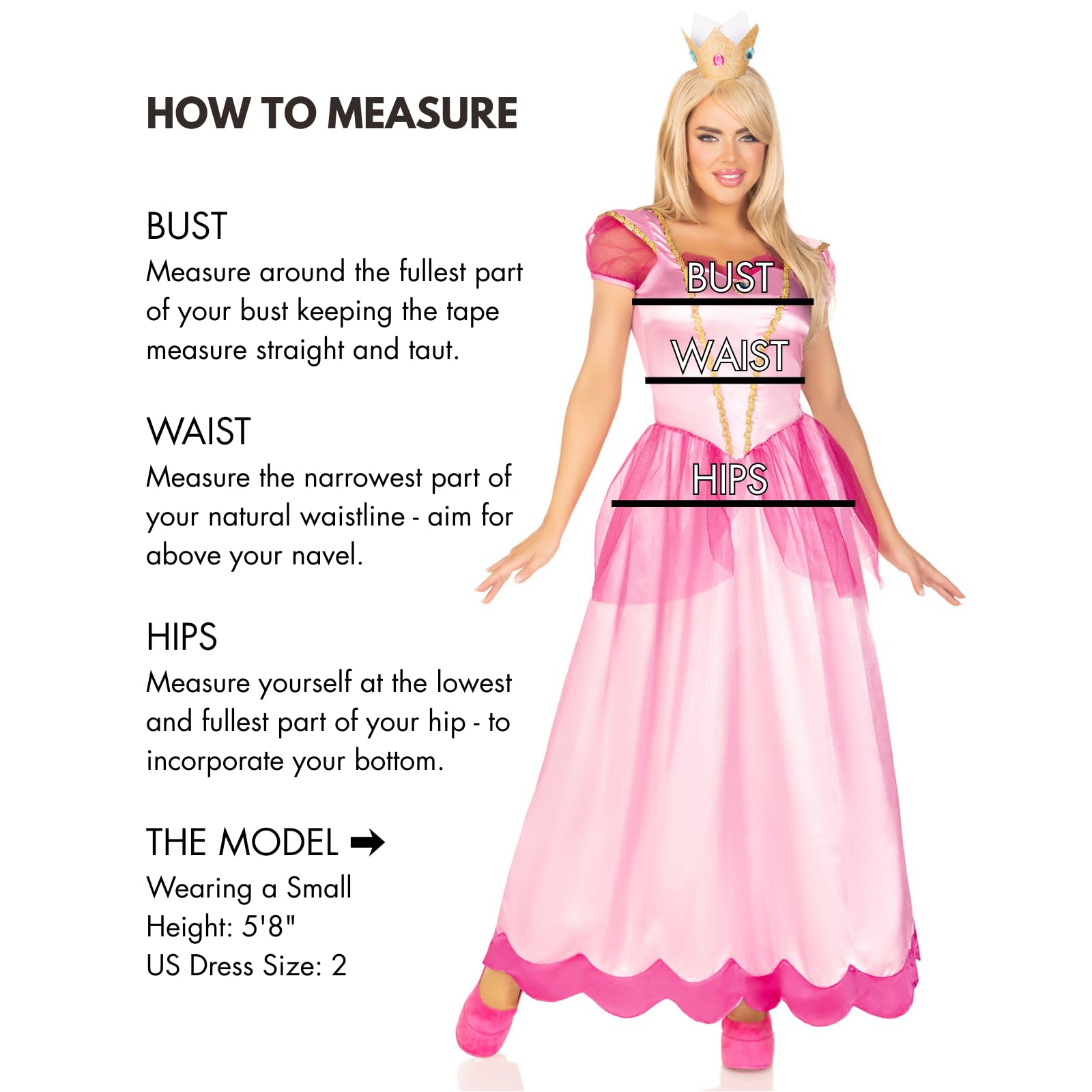 Leg Avenue 85461 - Klassische Pink Princess Kostüm