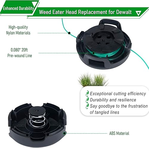 Miniatura 5 de DWO1DT995 - Cabezal de recortadora compatible con Dewalt DCST920 DCST922 DCST925 DCST970 DCST990 Piezas de recortadora, carrete de repuesto de