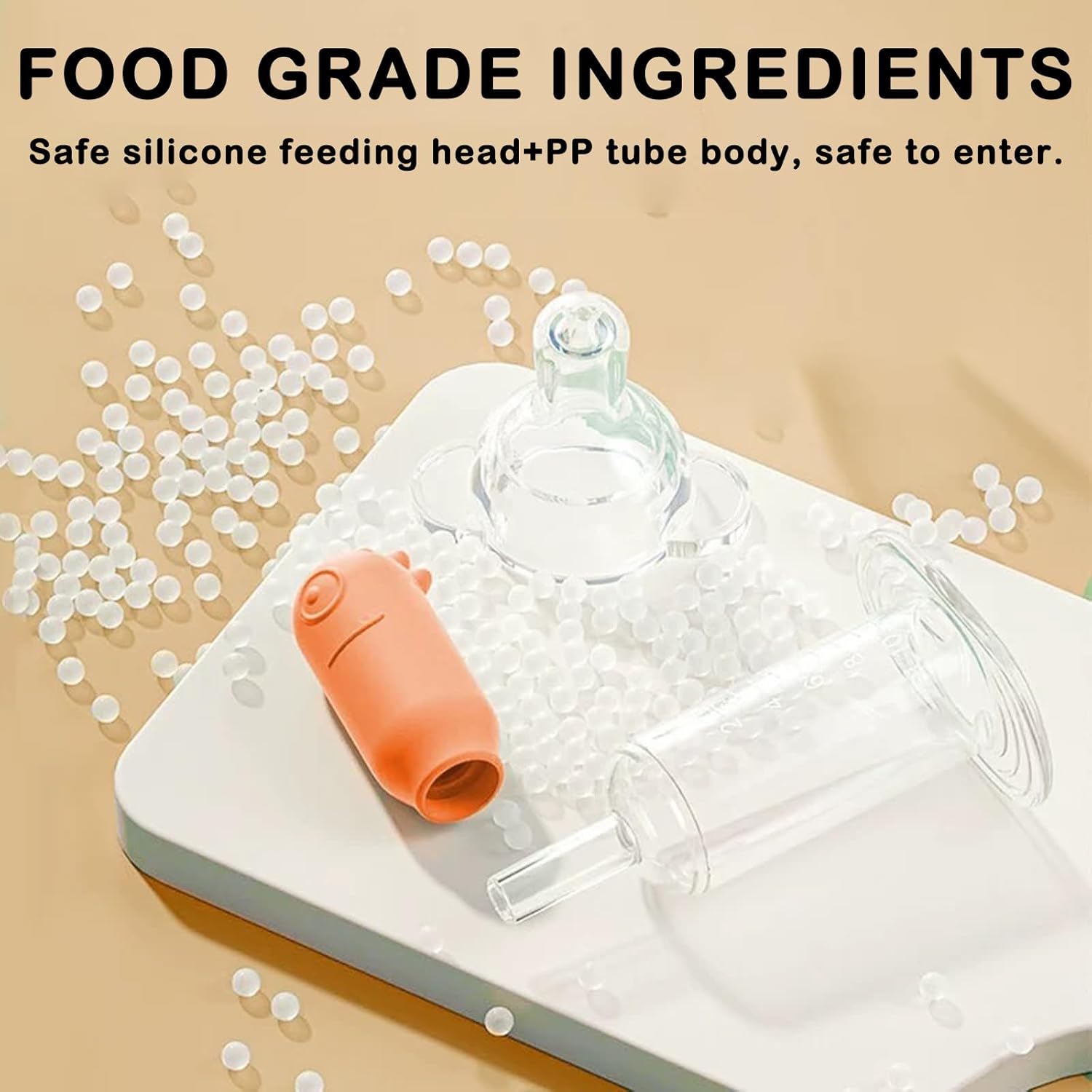 4PCS Dropper for Baby Set, 3 -in -1 feeding sets with syringe, anti -chokeing device for children, medicine for exact doses, medicine dropper, storage box and cleaning tools, orange 4PCS Dropper for Baby Set, 3 -in -1 feeding sets with syringe, anti -chokeing device for children, medicine for exact doses, medicine dropper, storage box and cleaning tools, orange