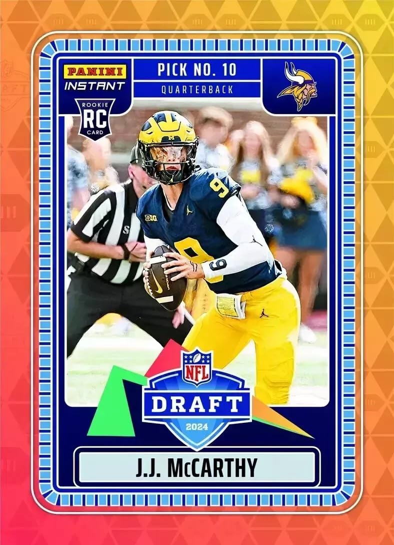 Amazon.com: 2024 Panini Instant JJ McCarthy #NFLDN1 Draft Night 