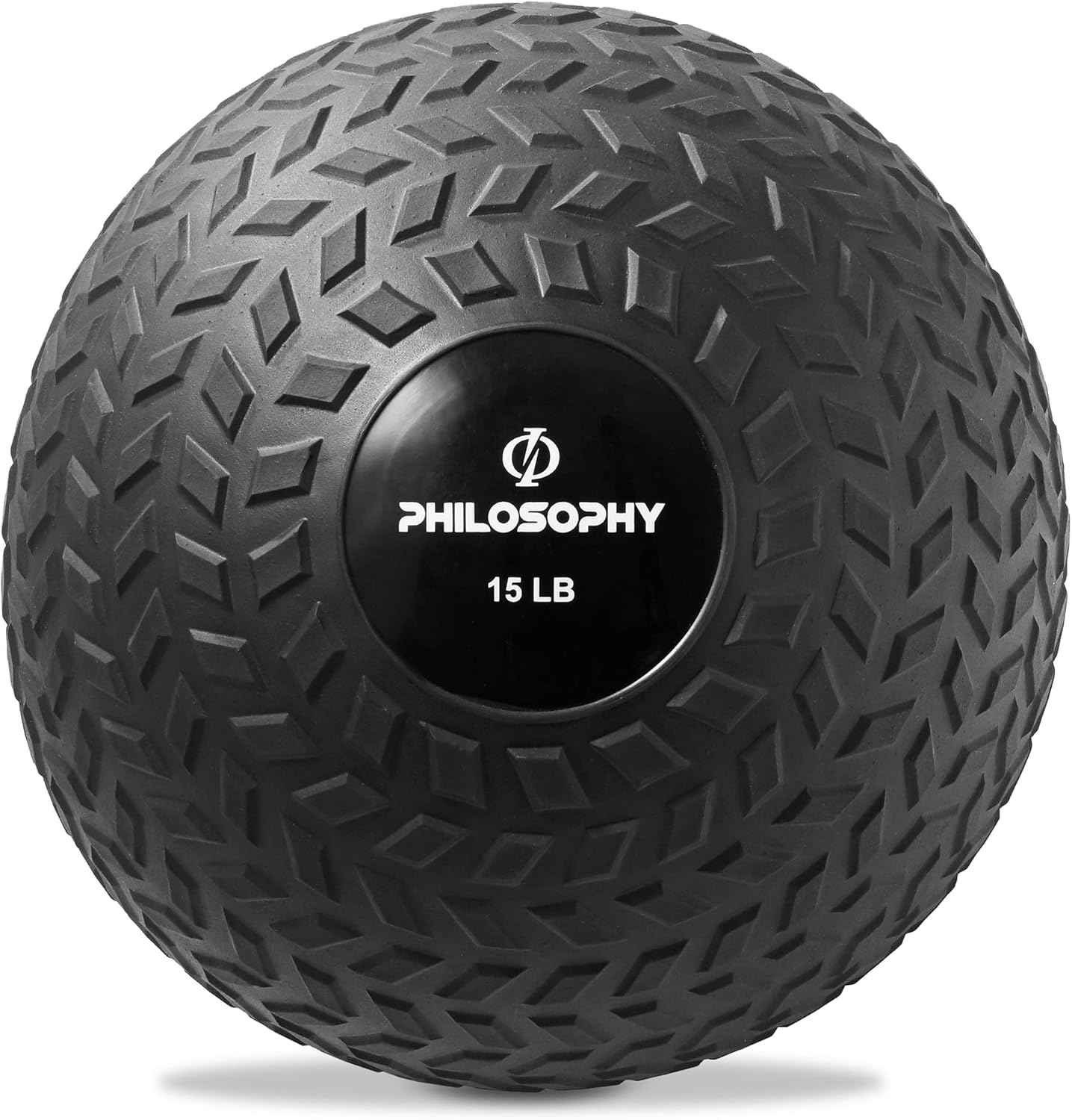 Philosophy Gym Slam Ball - Weighted Fitness Medicine Ball with Easy Grip Tread