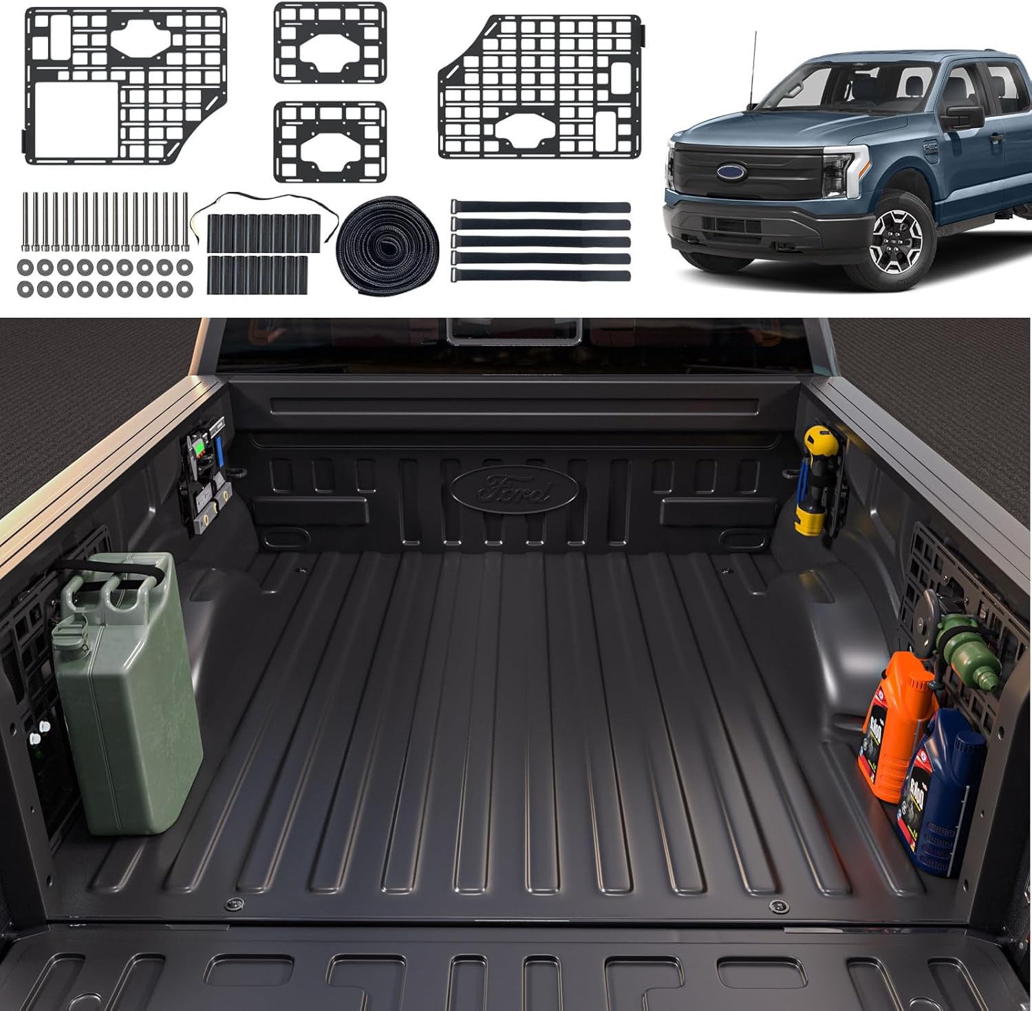 SZYANG Side Molle Panel Compatible with 20152024 Ford F150