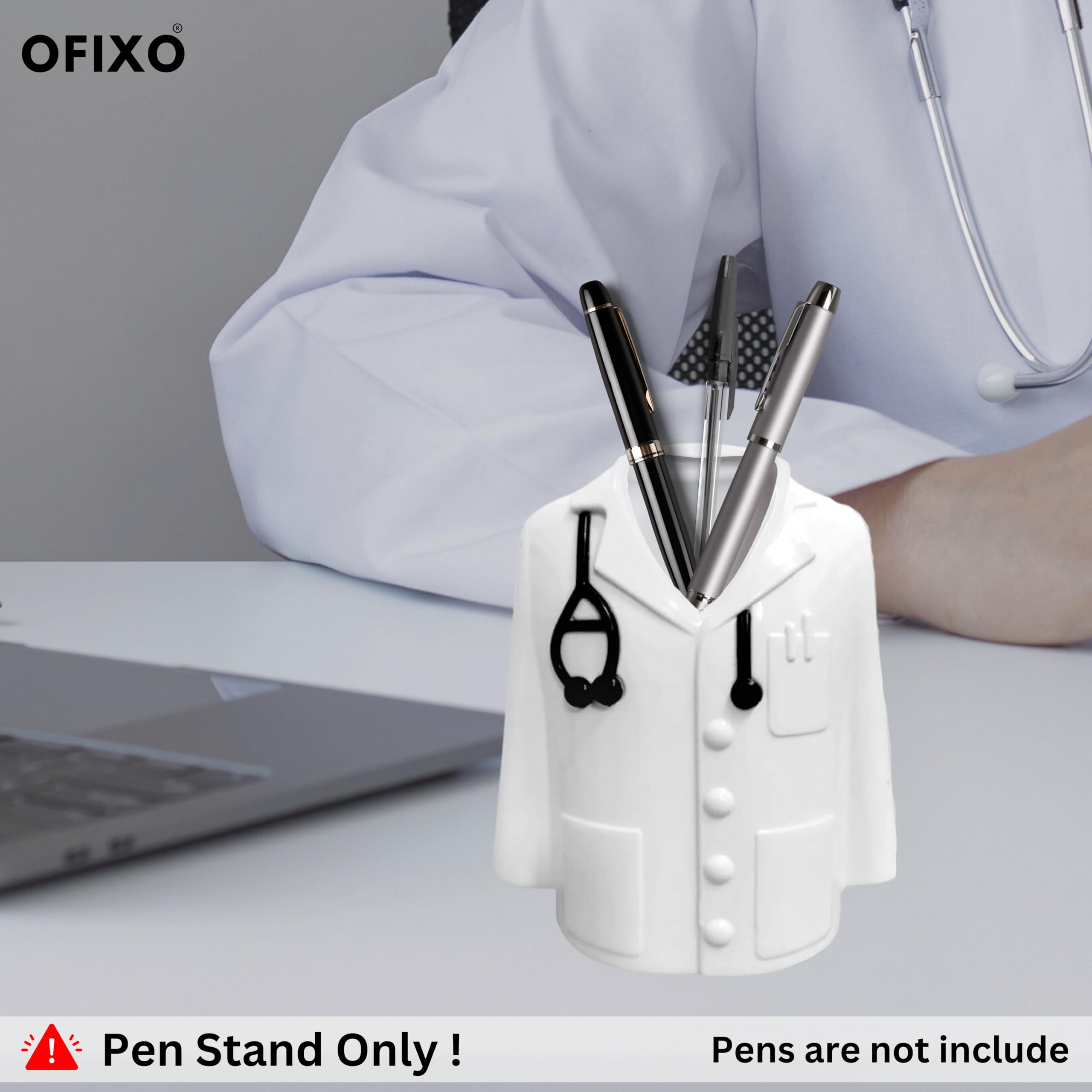 OFIXO Supporto per penne e matite, ideale per medici, chirurghi, professionisti medici, uffici, case e studenti di medicina