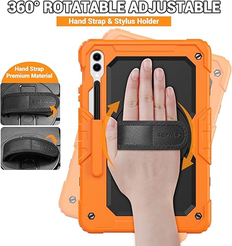 Miniatura 119 de SEYMAC Funda para Samsung Galaxy Tab S10 Lite/S10 FE/ S9 FE/ S9 5G (10.9''/11''), resistente a prueba de golpes con protector de pantalla, soporte