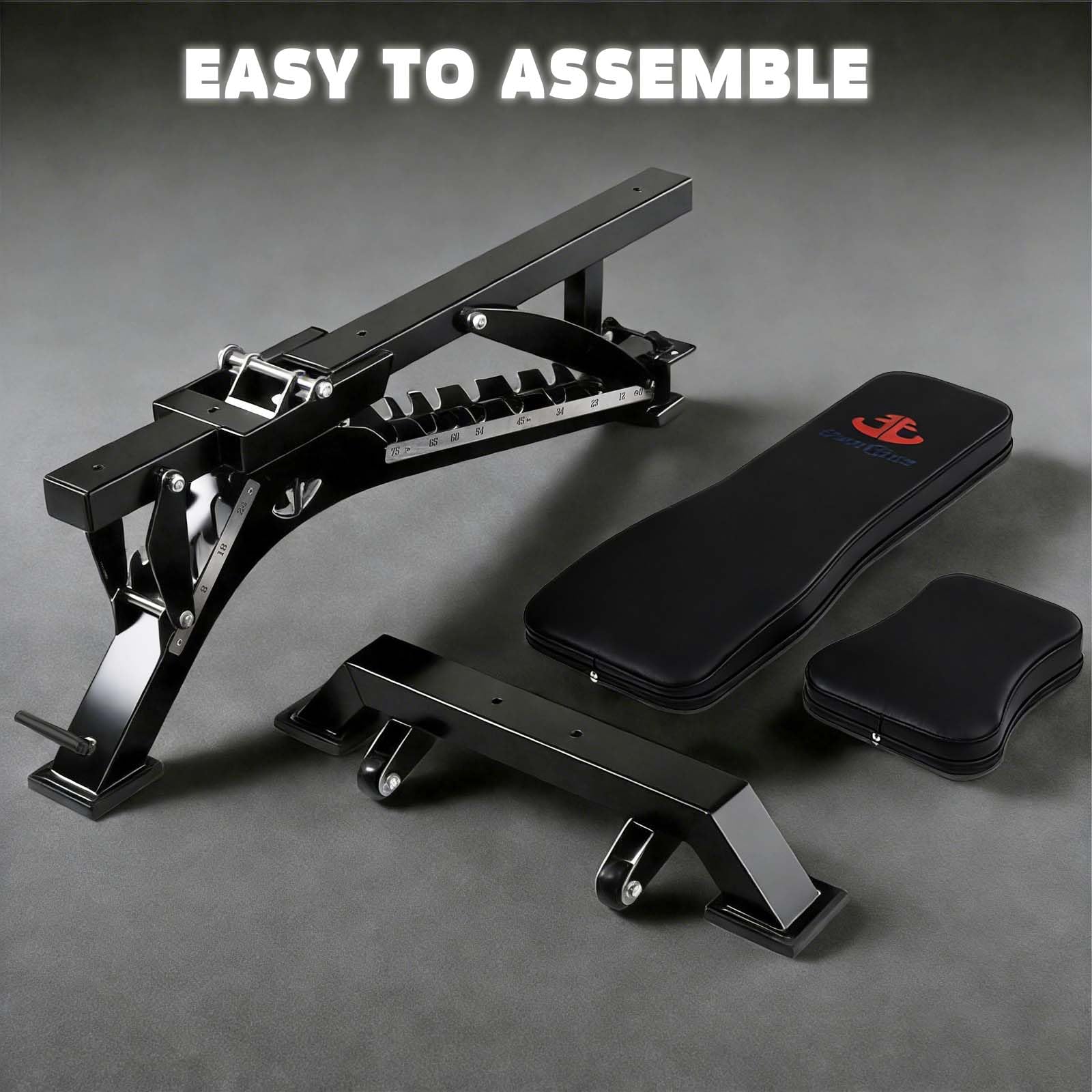 Adjustable Weight Bench, 1300 lb, 40 Positions for Home Gym | 10 backrest and 4 seat angles, heavy-duty steel frame for incline, flat, and dumbbell strength training